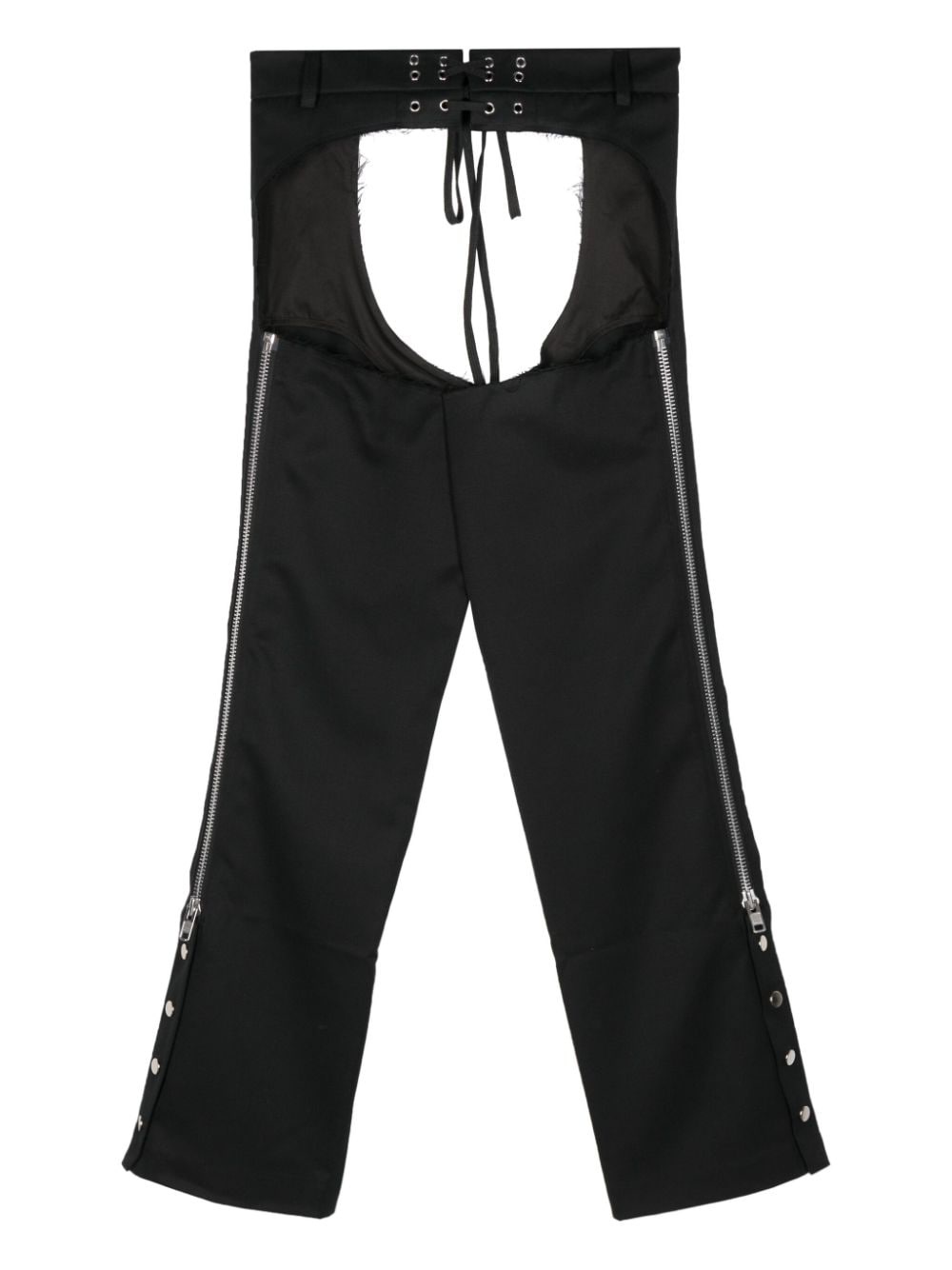 straight-leg chaps trousers - 2