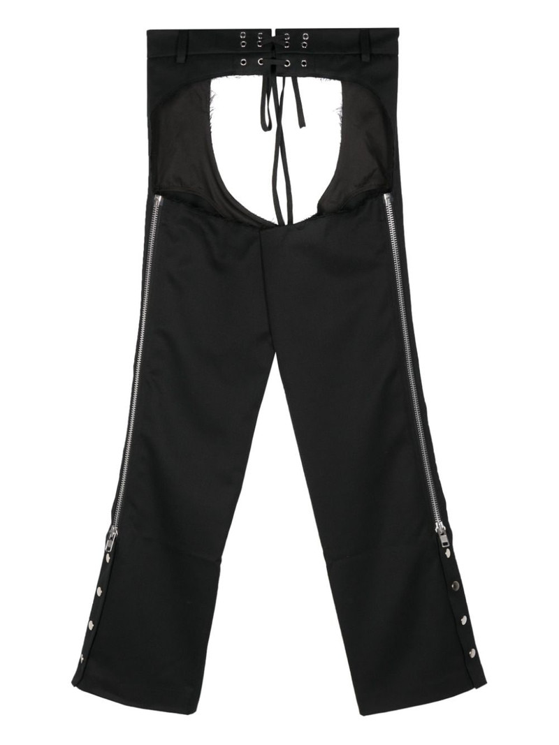 VAQUERA straight-leg chaps trousers outlook