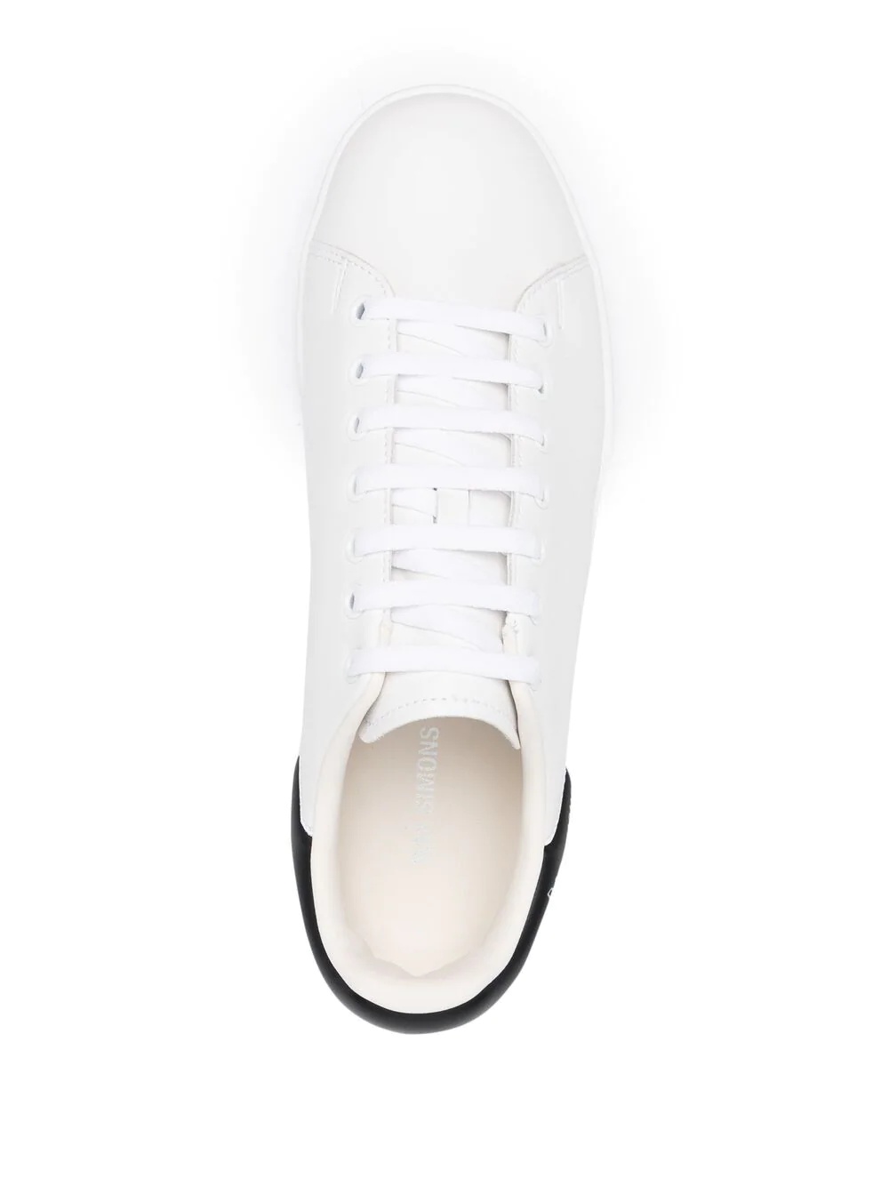 padded heel counter lace-up sneakers - 4