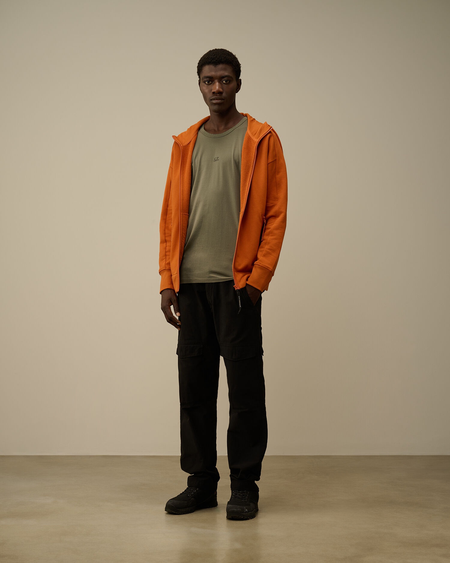 C.P. Company Mercerized 70/2 Jersey Gasato Printed Logo T