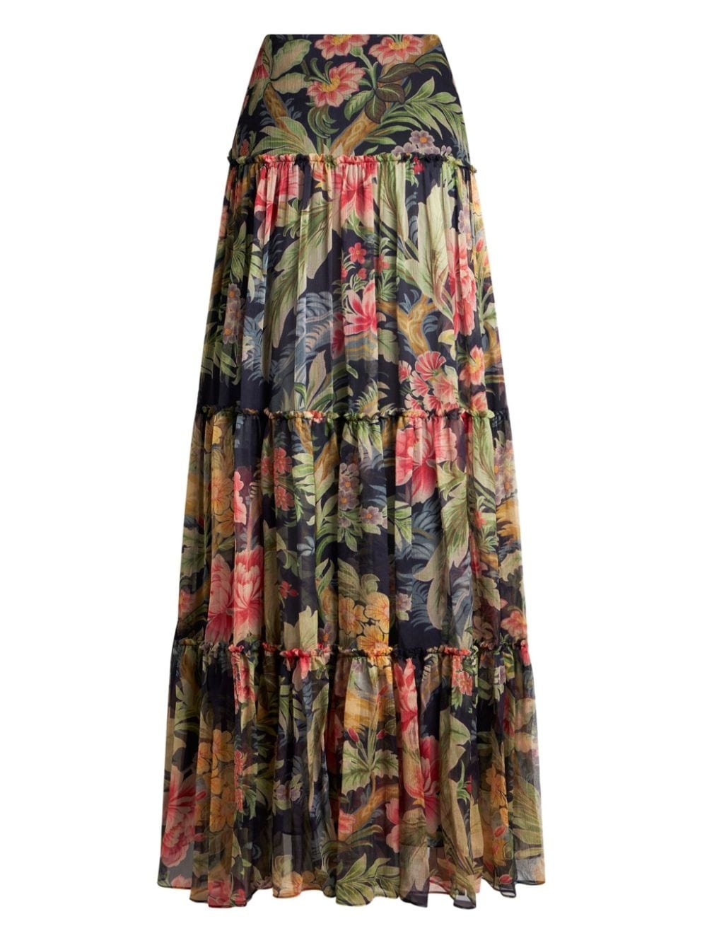 floral-print maxi skirt - 7