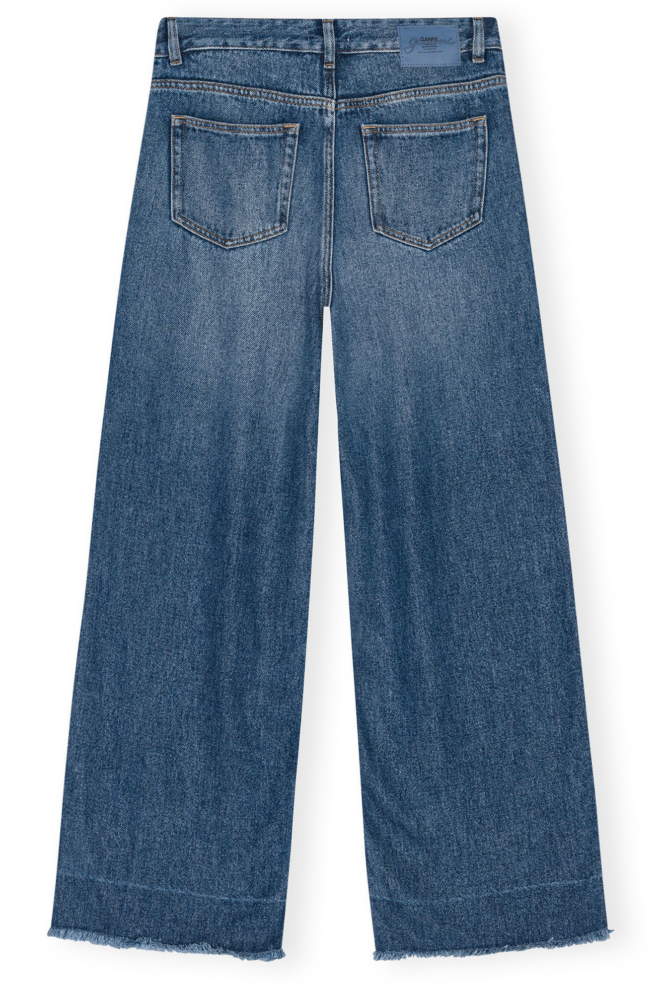 BLUE LIGHT DENIM PLEATED JEANS - 6