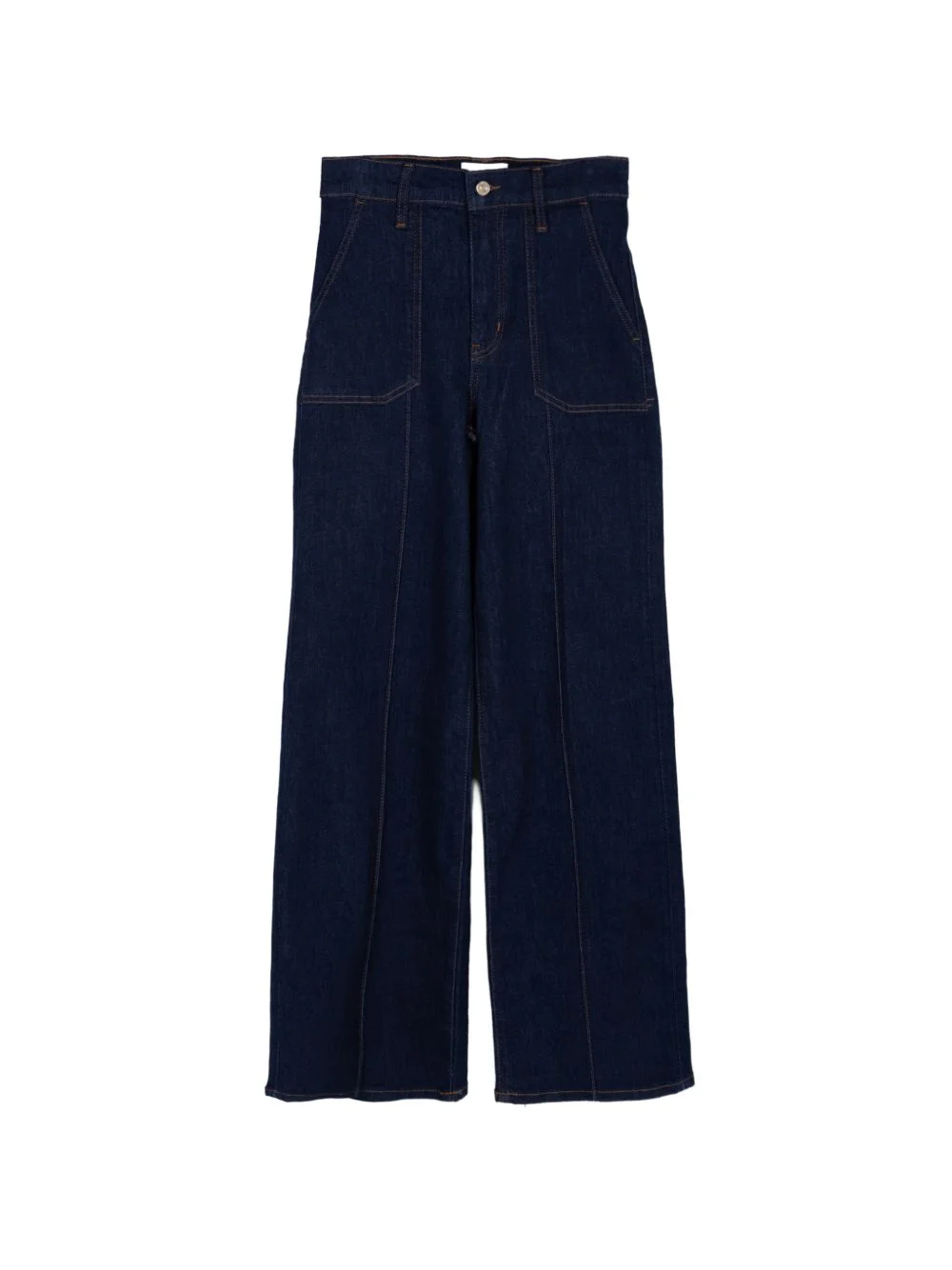 Le Slim Palazzo pintuck-pocket jeans - 1