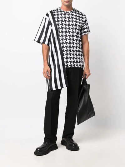 Comme des Garçons Homme Plus asymmetric patterned T-shirt outlook