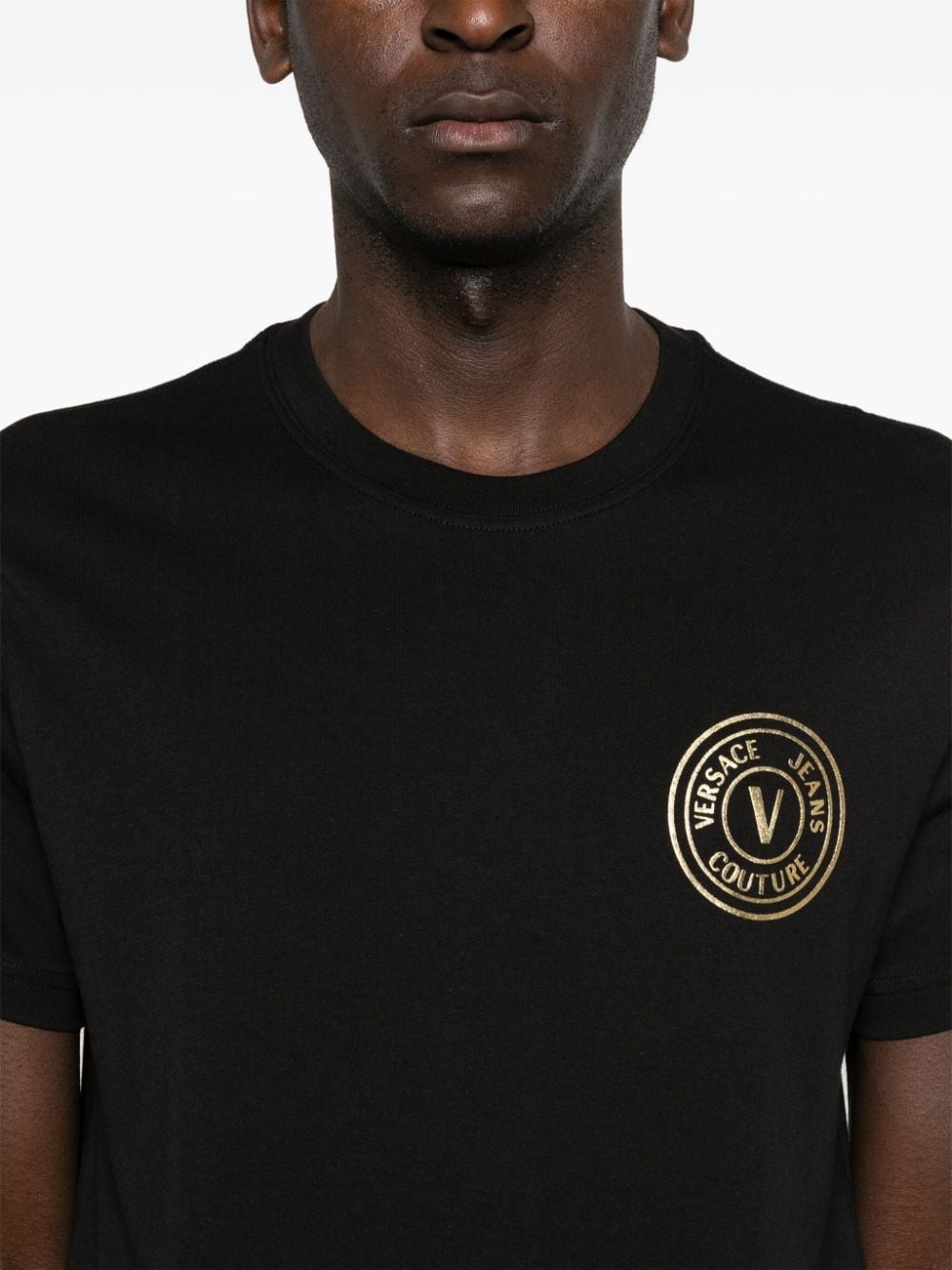 V-Emblem cotton T-shirt - 5