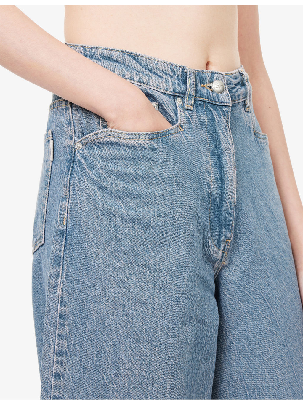 Berina Wide-Leg Denim Jeans - 5