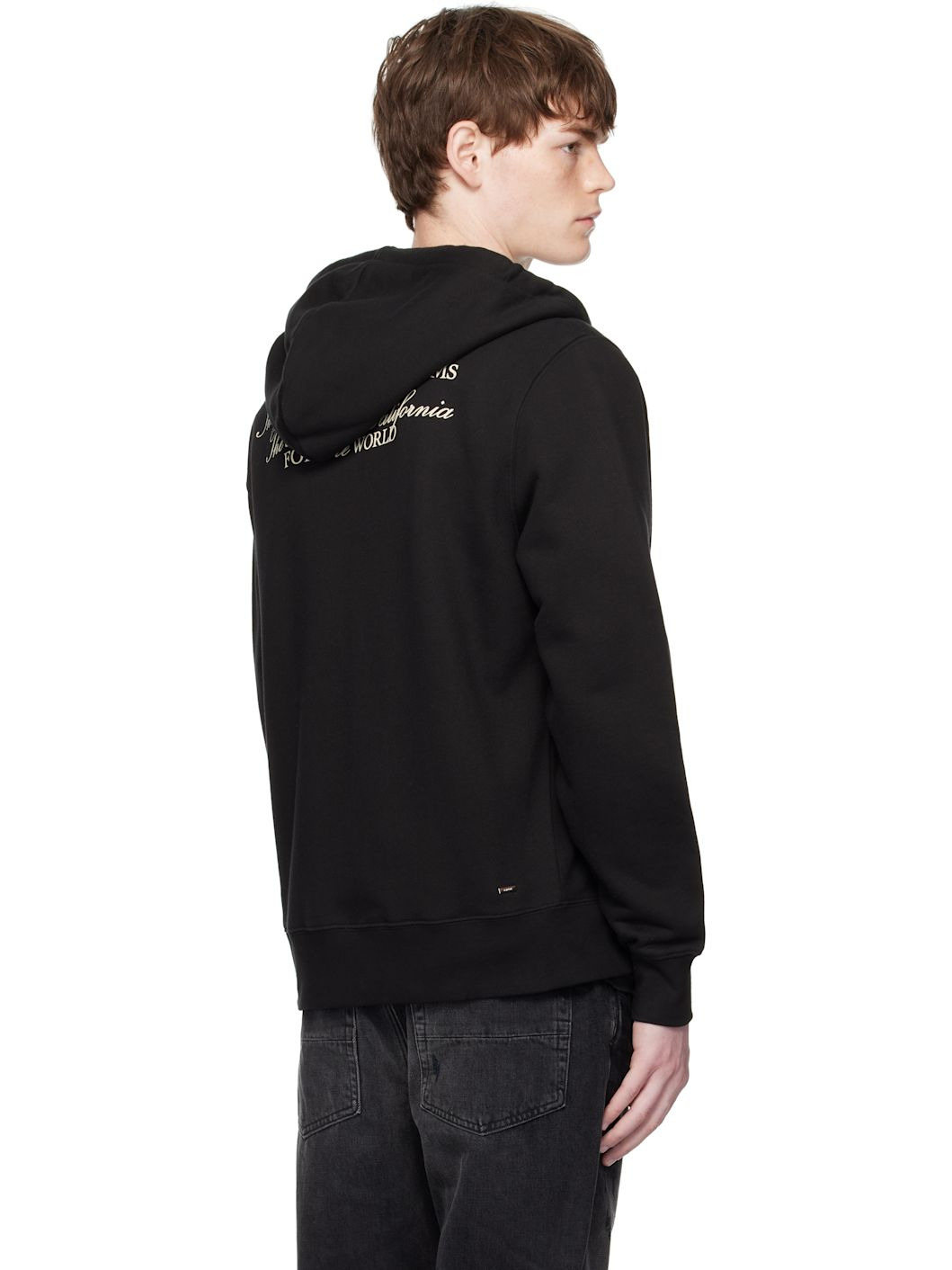 Black 'Amiri Spirit' Zip Hoodie - 3