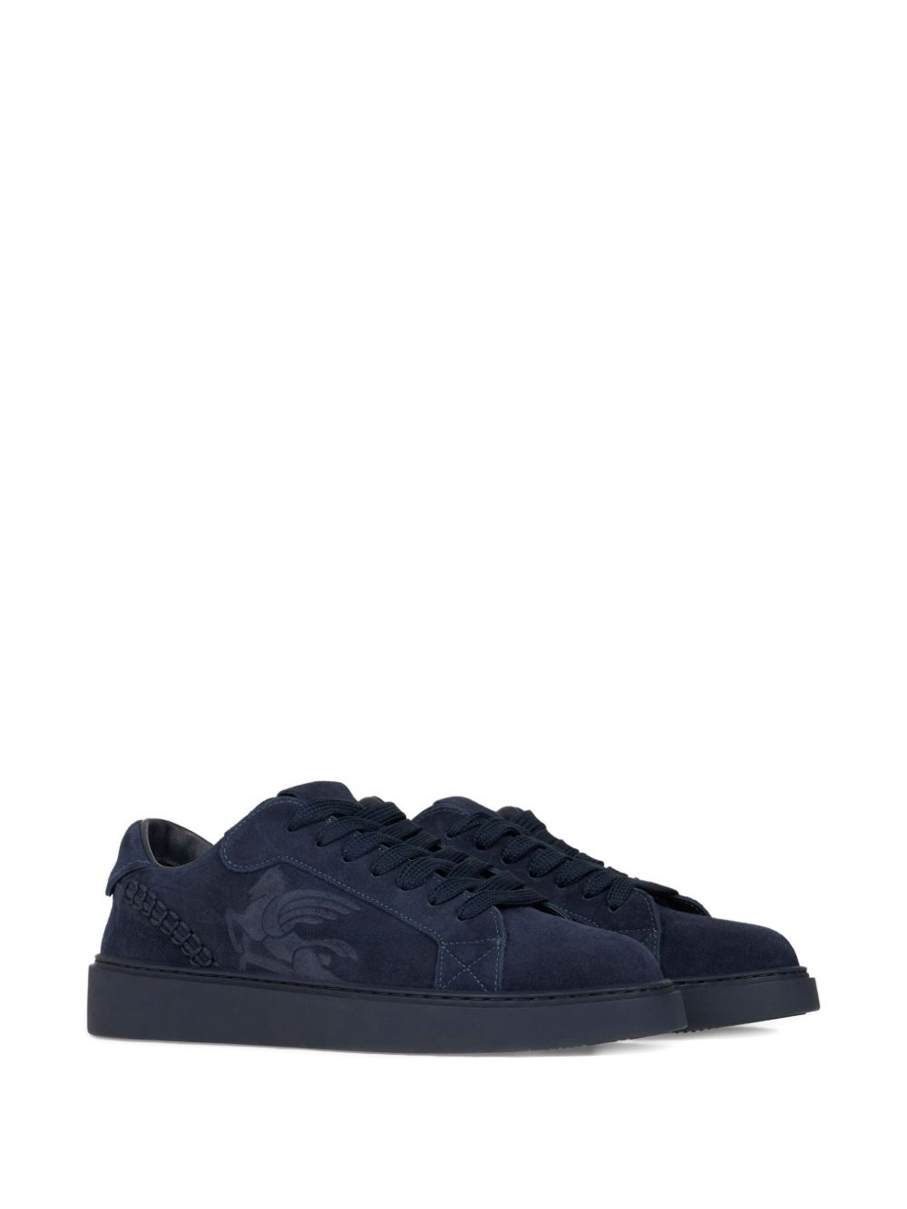 suede low-top sneakers - 2