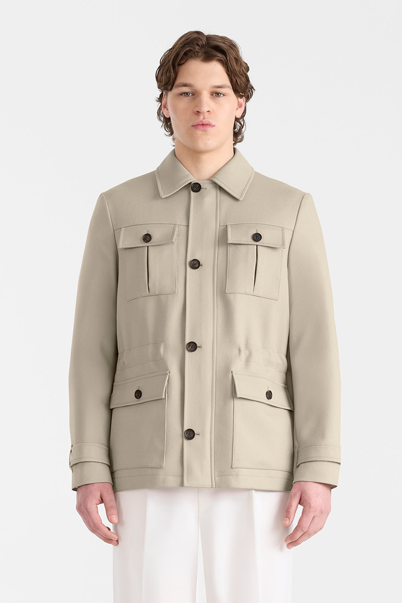 MACKAGE JUDSON Wool Gabardine Safari Jacket outlook