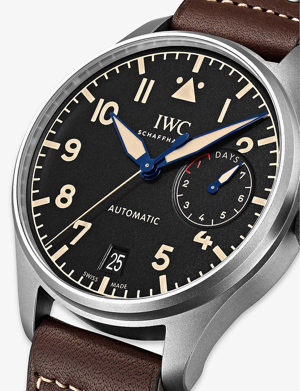 IW501004 Big Pilot's titanium and leather automatic watch - 4