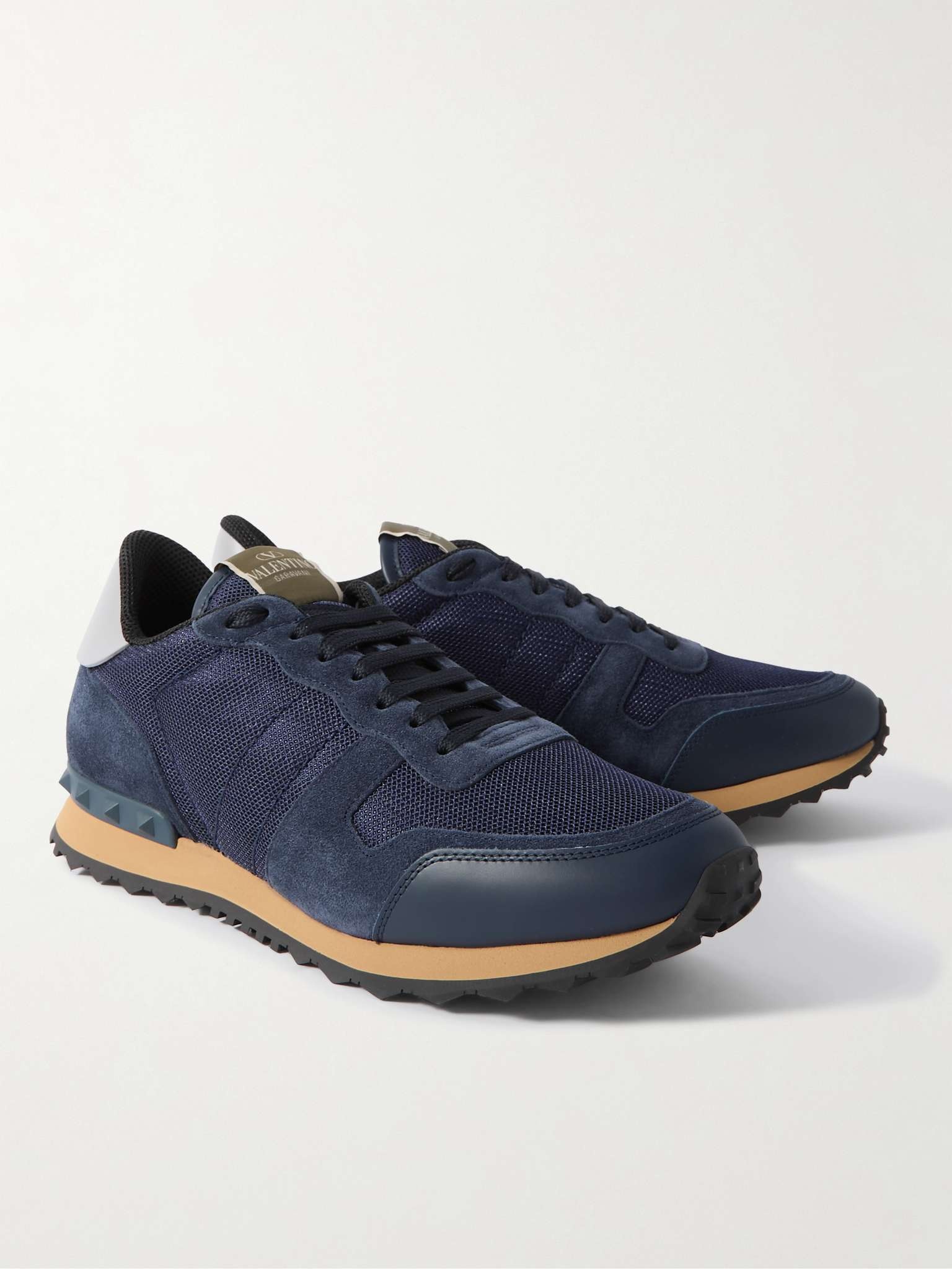 Rockrunner Suede, Leather and Mesh Sneakers - 4