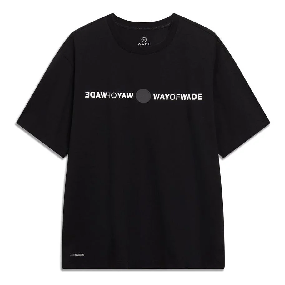 Wade 그래픽 T 셔츠의 Li-Ning 방법 '블랙' AHST329-1 - 1