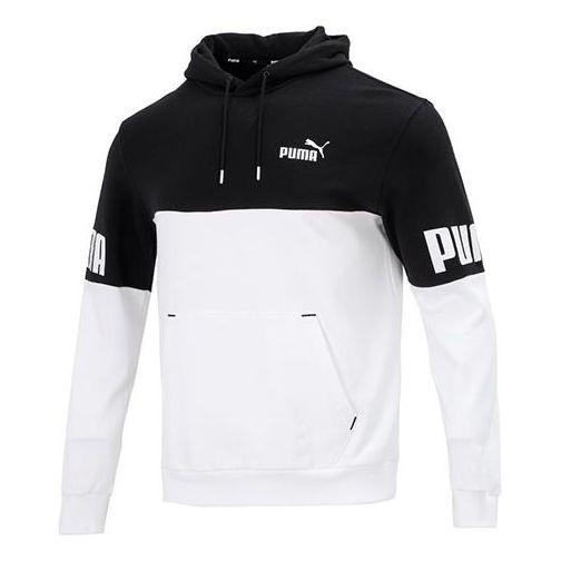 PUMA Power Logo Printing Colorblock Sports Black 670937-01 - 1