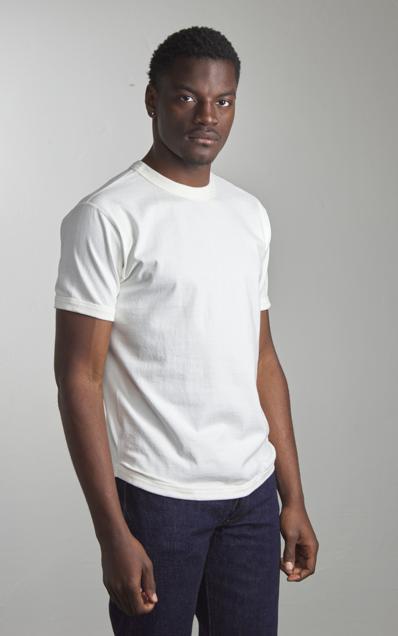FULLCOUNT 5222-22 FLAT SEAM HEAVYWEIGHT T-SHIRT WHITE outlook
