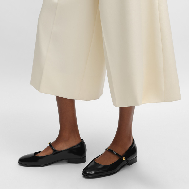 CELINE CITY - MARY-JANE BALLERINA IN GLOSSY CALFSKIN outlook