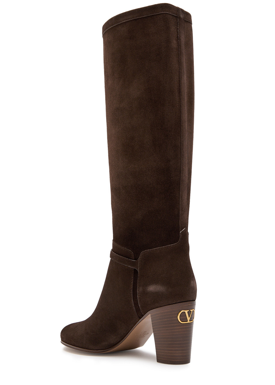 Valentino Pattie 75 Suede Knee-high Boots - 2