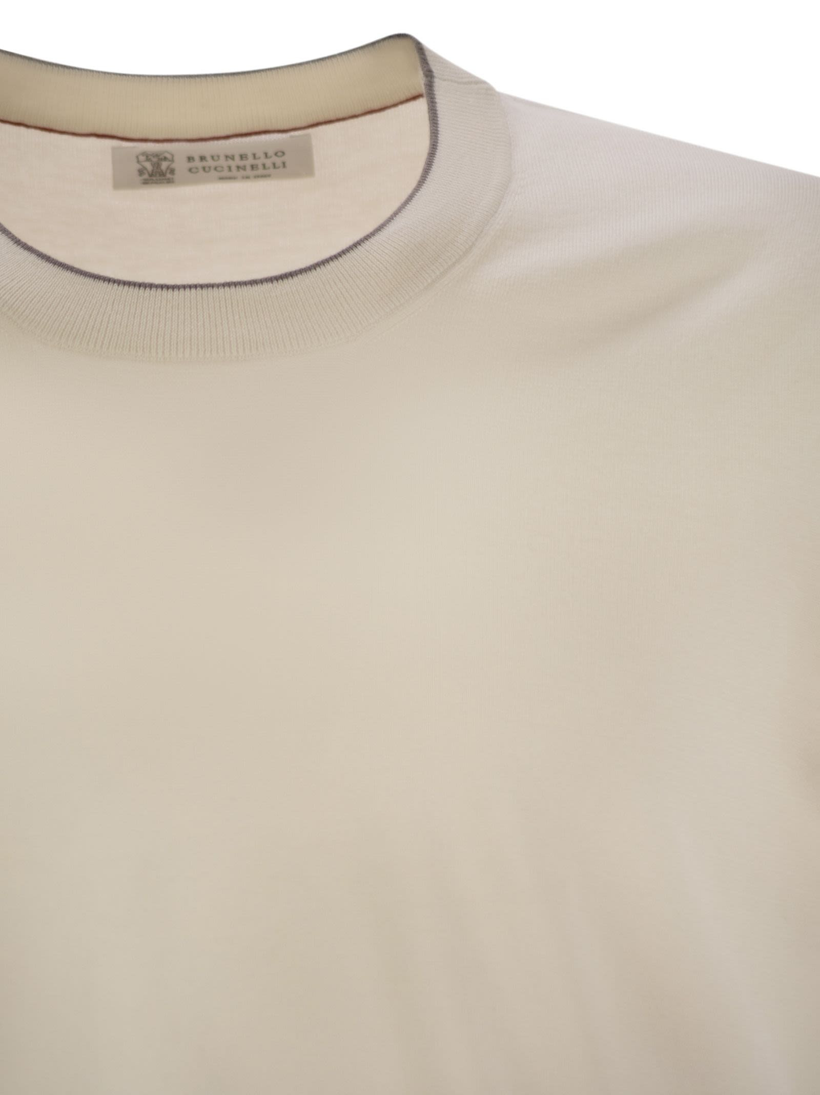 Brunello Cucinelli Men Short-Sleeved Cotton Jersey - 4
