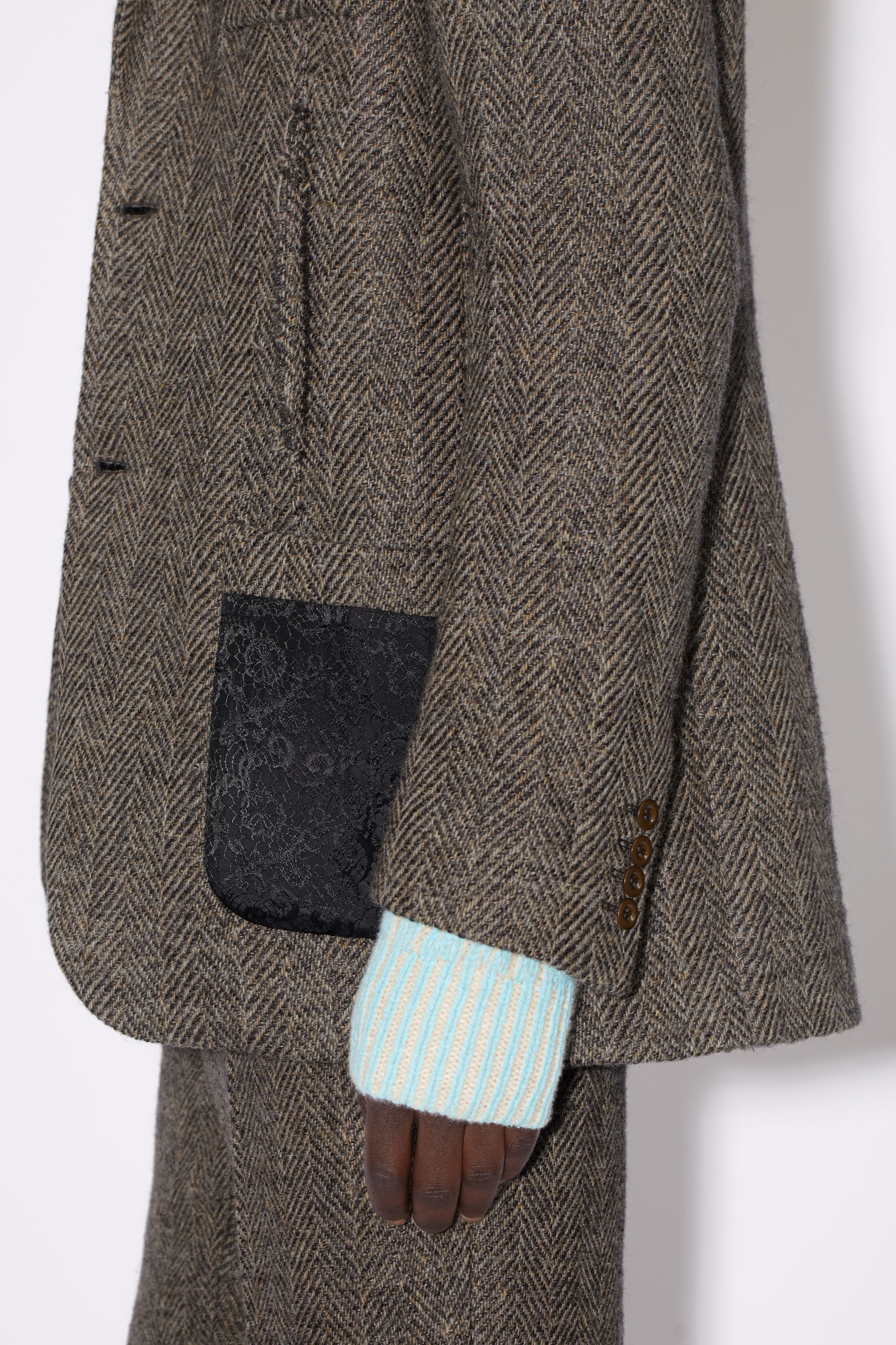 Single-breasted suit jacket - Grey Melange - 6