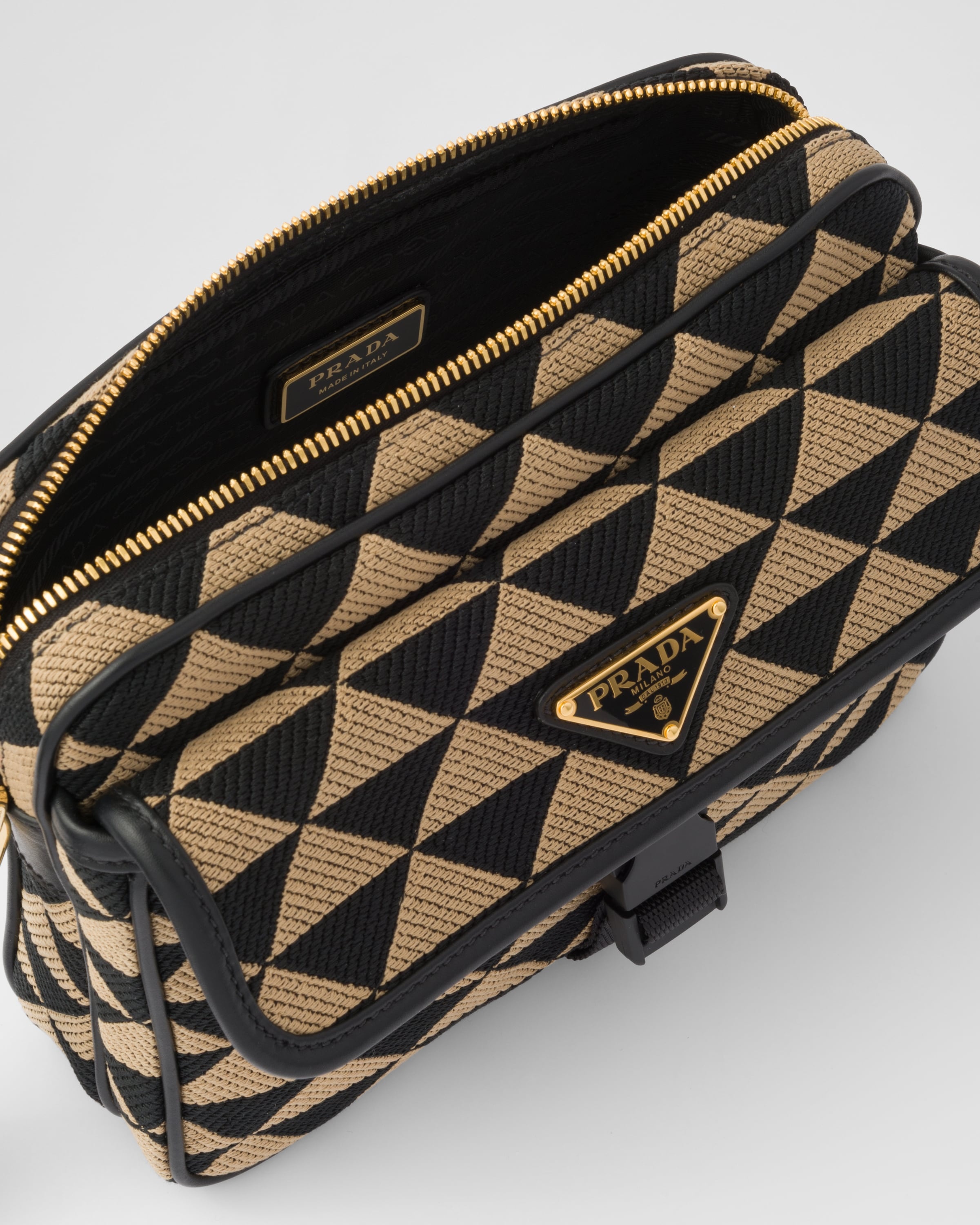 Prada Symbole embroidered fabric bag - 5