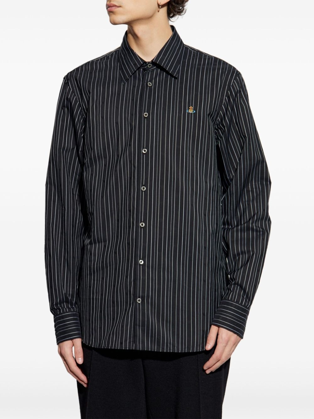 Orb-embroidered shirt - 2