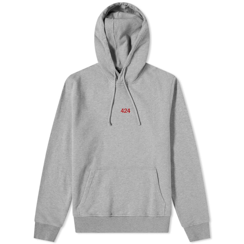 424 Alias Red Logo Popover Hoody - 1