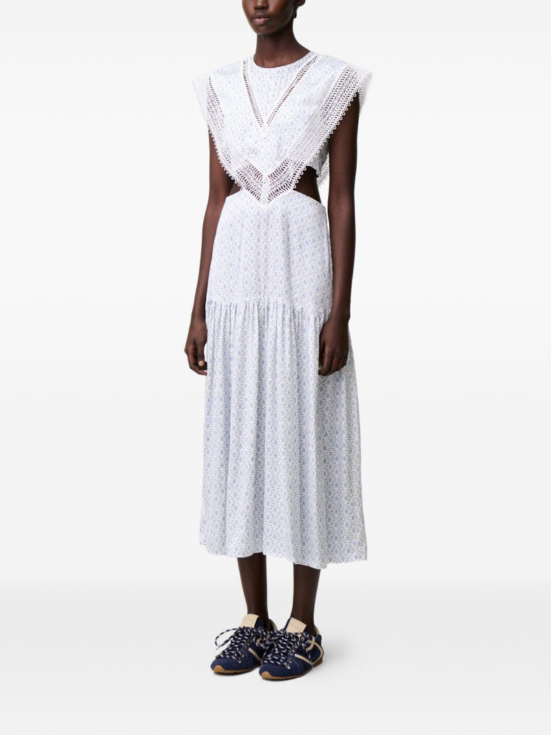 lace-trim cutout dress 4