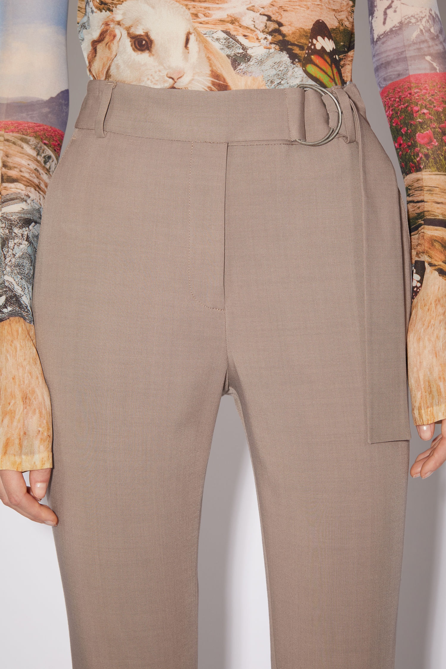 Tailored trousers - Mink brown - 6