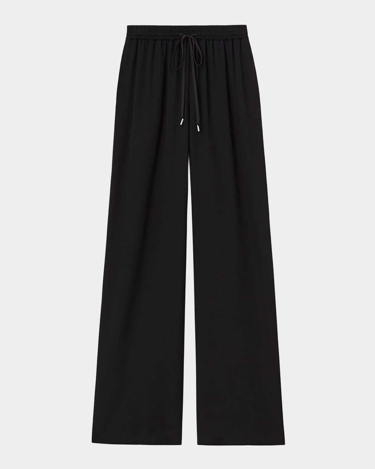 Penn Straight-Leg Silk Georgette Pants - 1