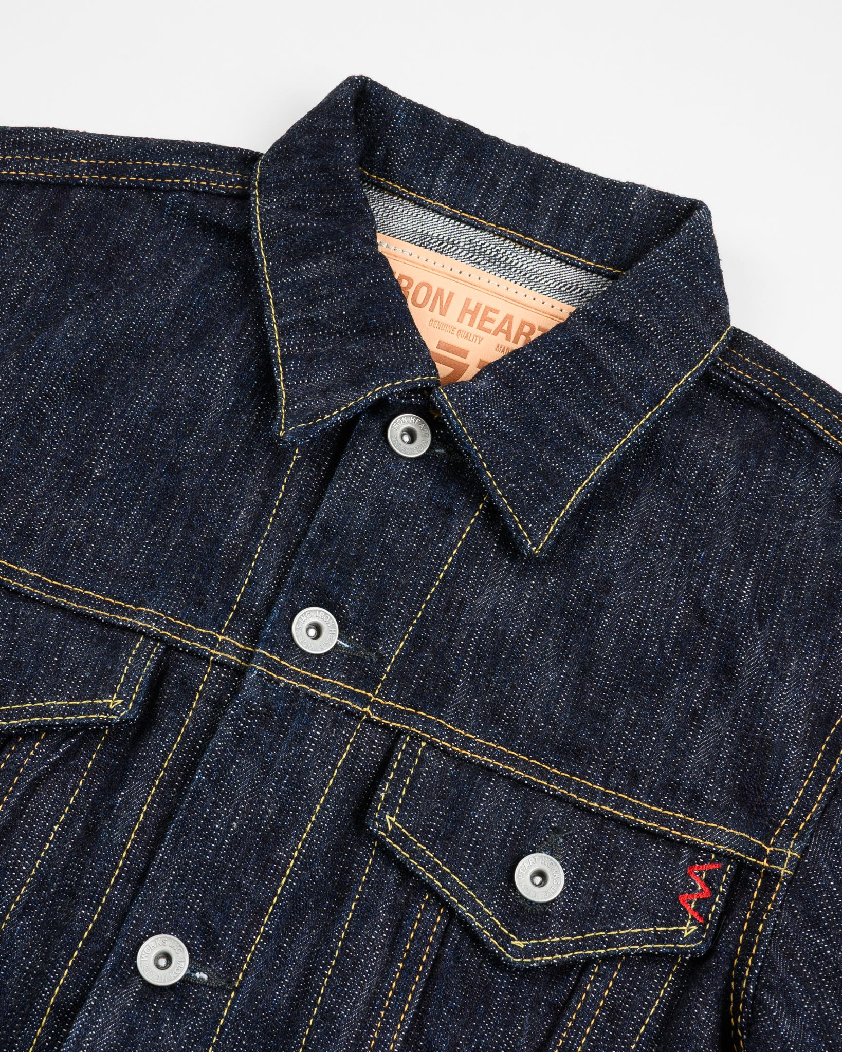 IH-526J-SLB 16oz Slubby Selvedge Denim Type III Jacket - Indigo - 6