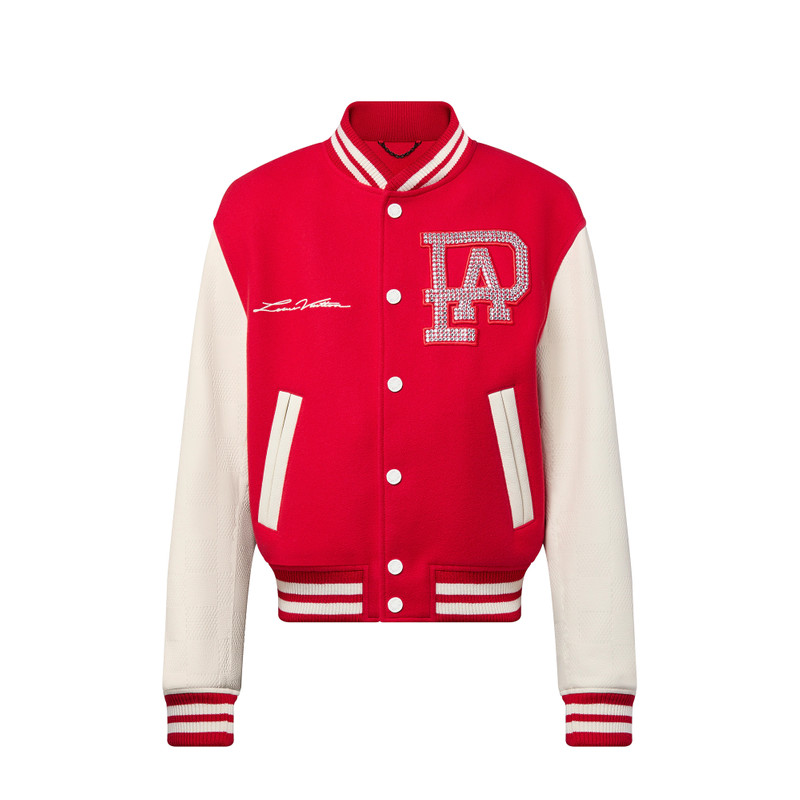 혼합 가죽 Varsity Blouson - 1