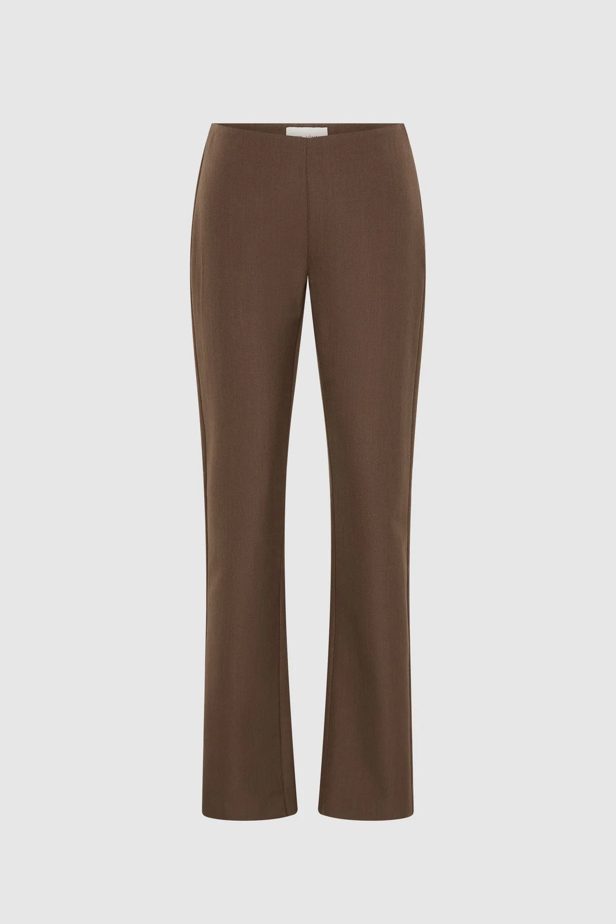 Silk Canvas 90s Minimal Pants - Mud - 1
