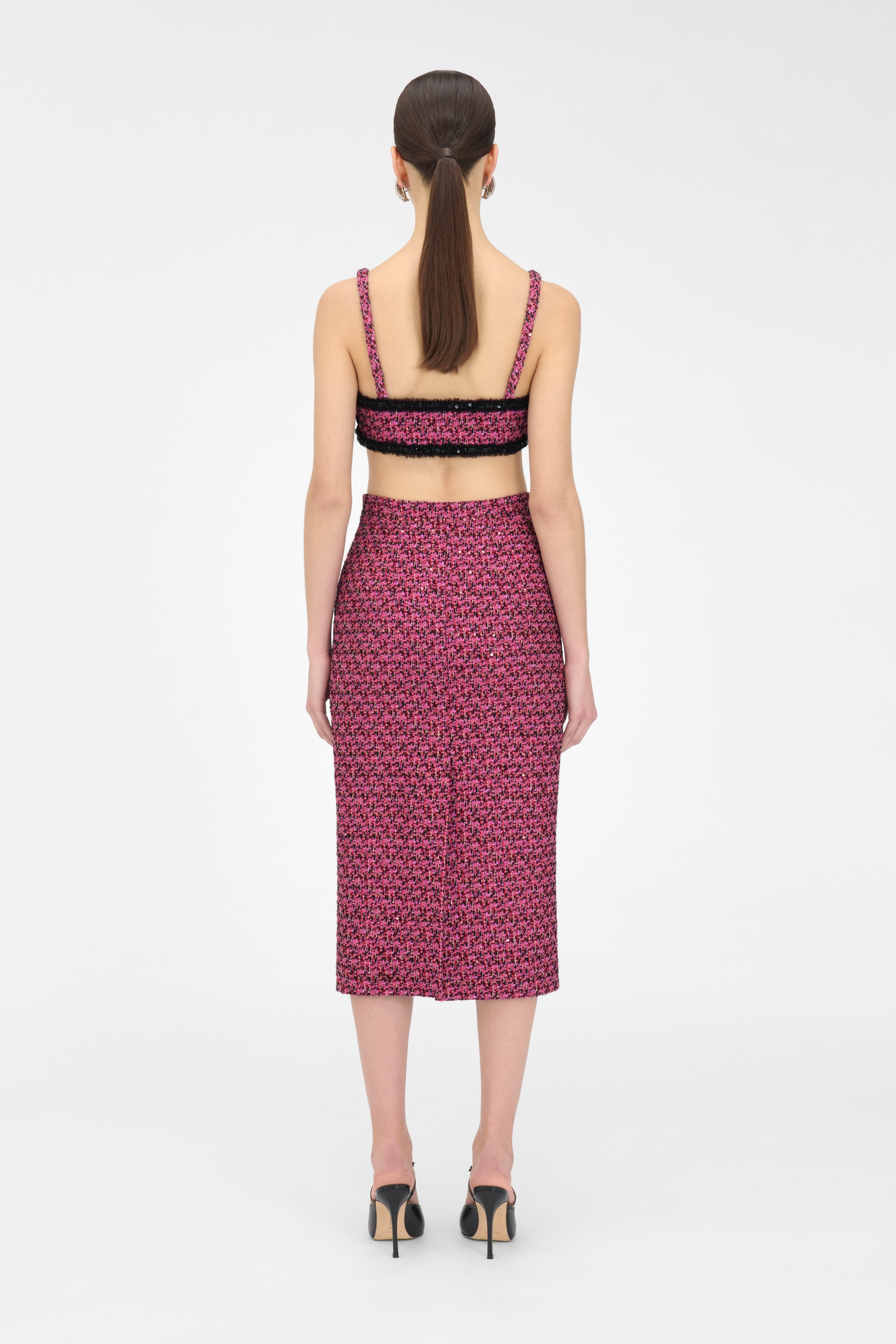 SEQUIN TWEED BRALETTE - 4