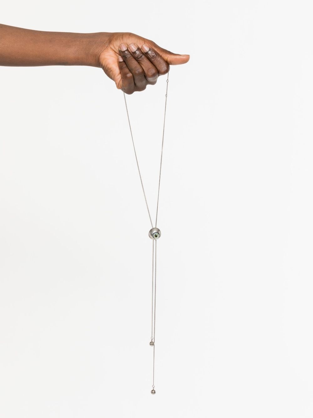 Cat Eye Rattle Bolo Tie necklace - 2