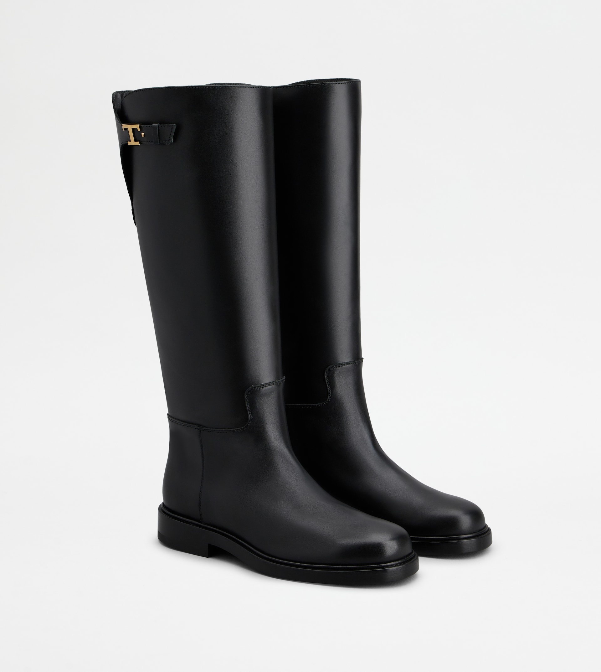 BOOTS IN LEATHER - BLACK - 3