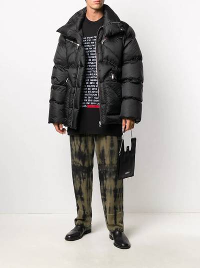 Rick Owens zipped padded jacket outlook