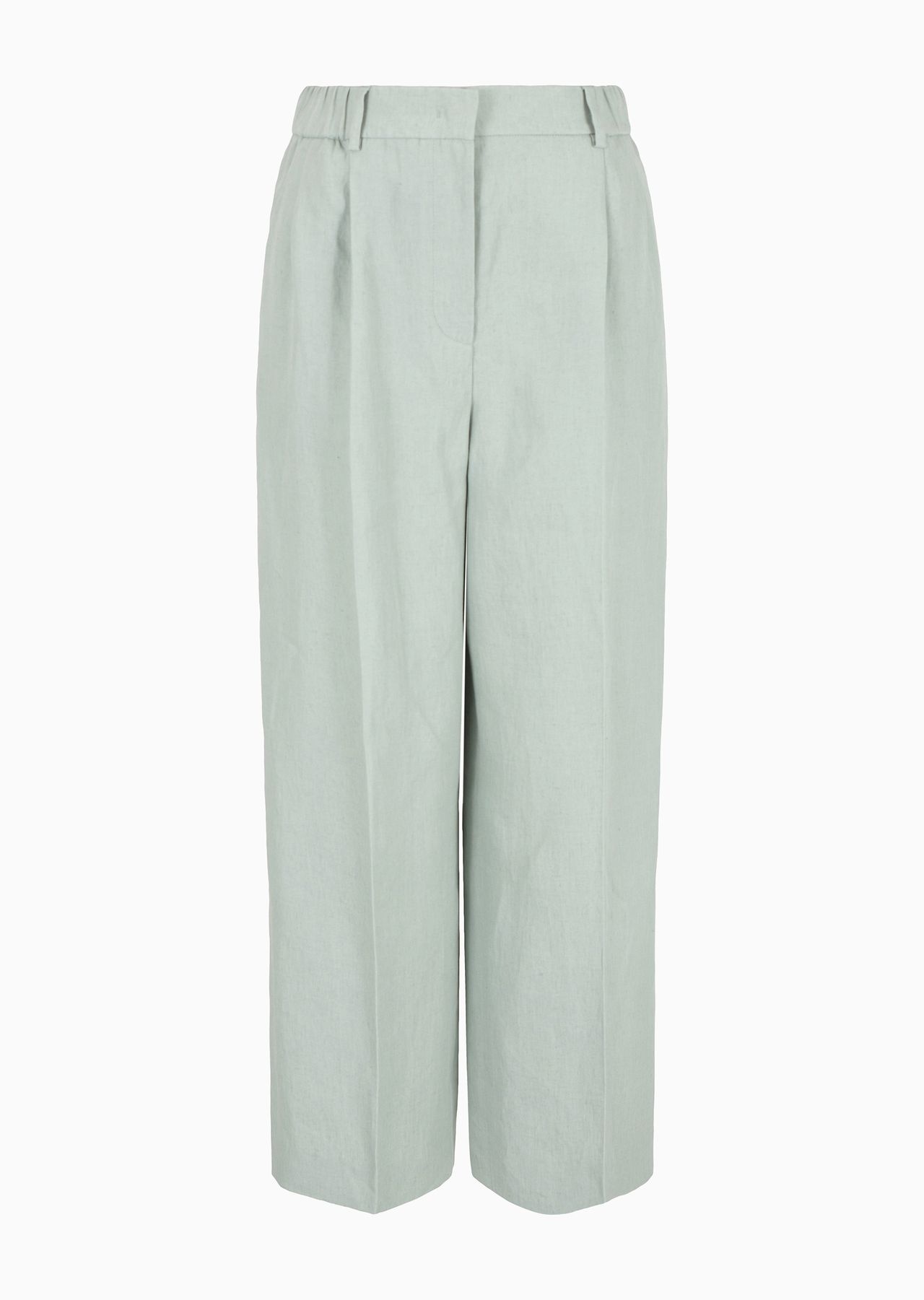 Wide-legged linen trousers - 1