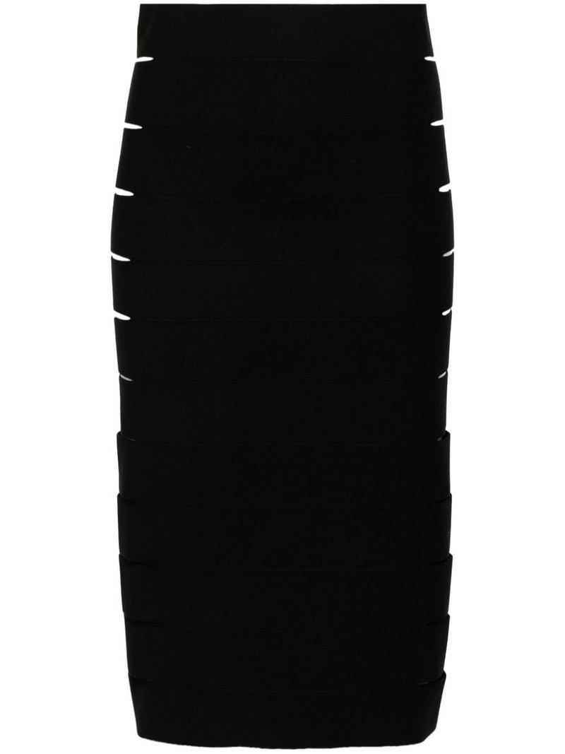 cut-out band midi skirt 1