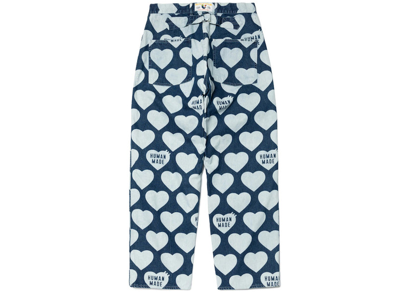 Human Made Human Made Heart Baggy Denim Pants Indigo outlook