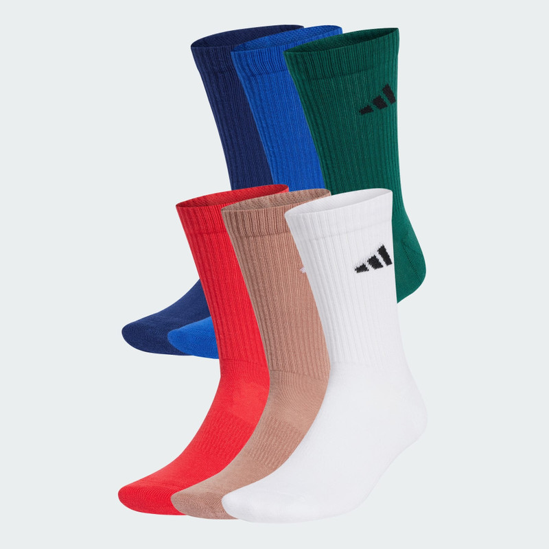 Cushioned Crew Socks 6 Pairs 1