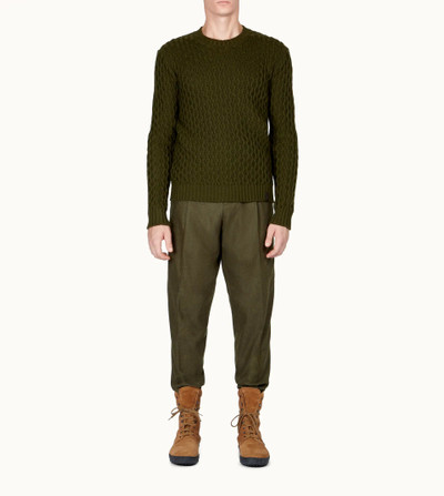 Tod's ROUND NECK JUMPER - GREEN outlook