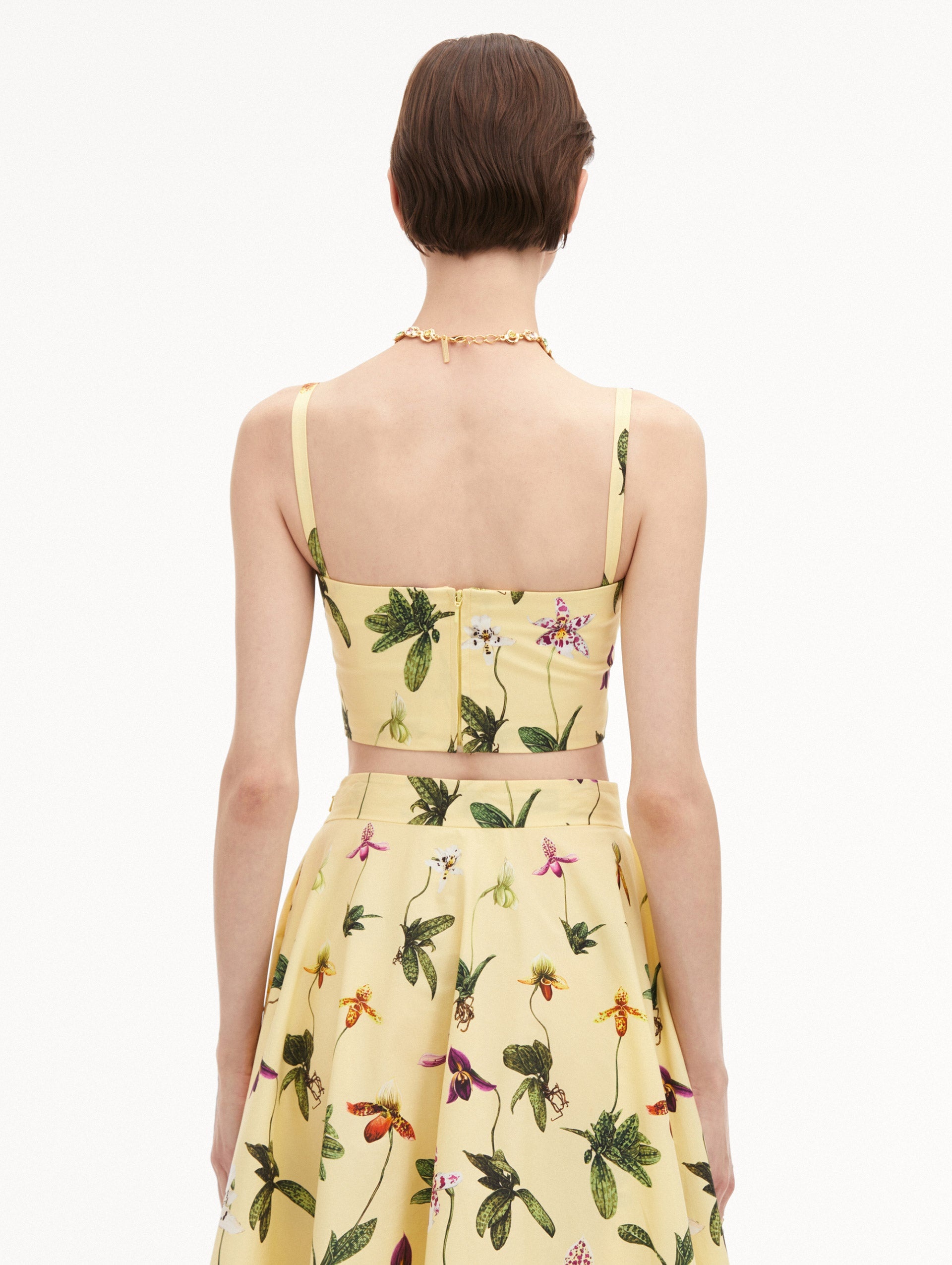 ORCHID COTTON POPLIN CROPPED TANK - 4
