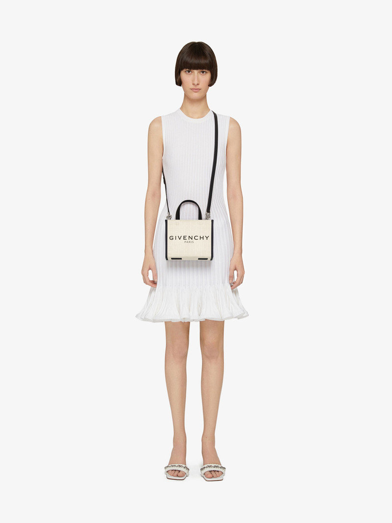 Givenchy MINI G-TOTE SHOPPING BAG IN 4G COATED CANVAS outlook