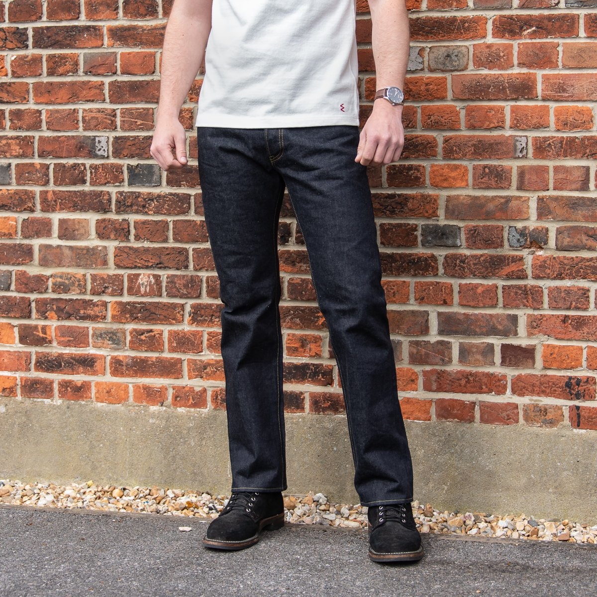 IH-634S-142 14oz Selvedge Denim Straight Cut Jeans - Indigo - 4