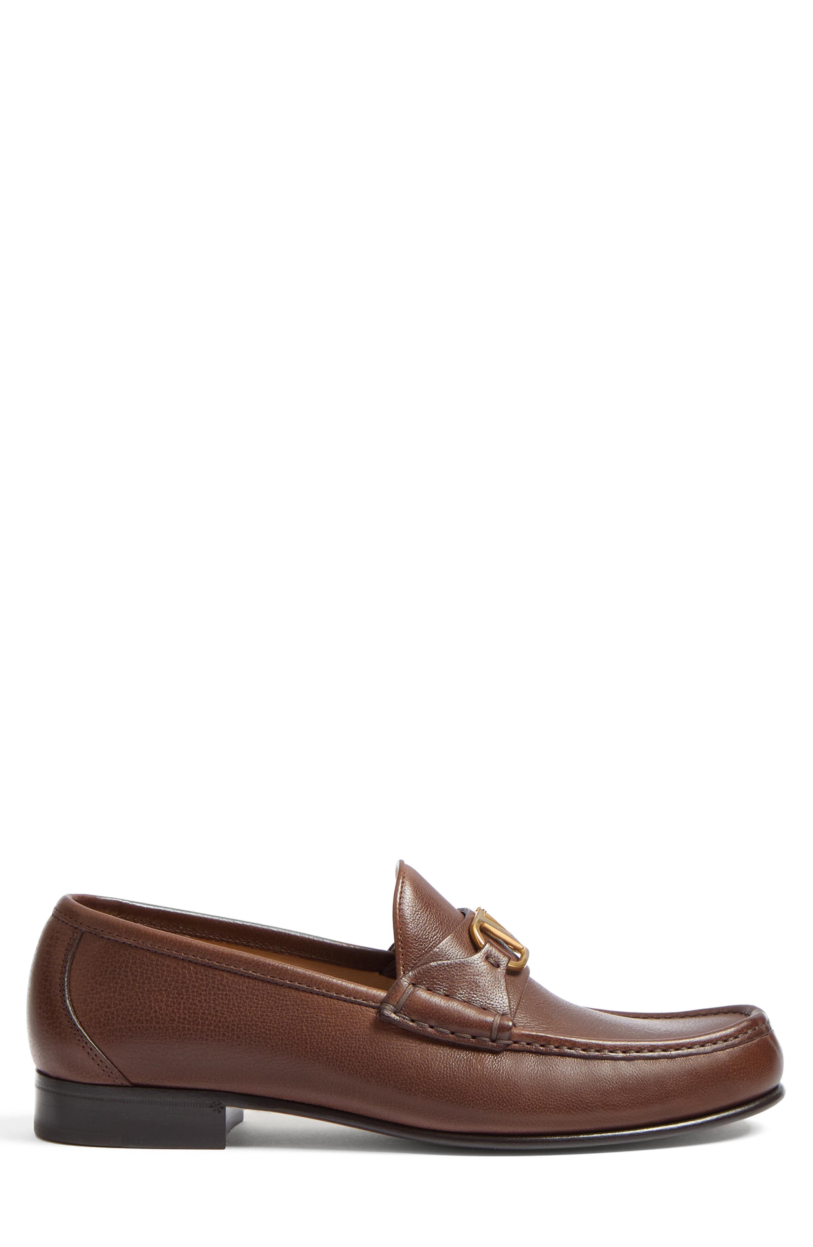 Valentino Garavani VLOGO Loafer in Bark Brown at Nordstrom - 5