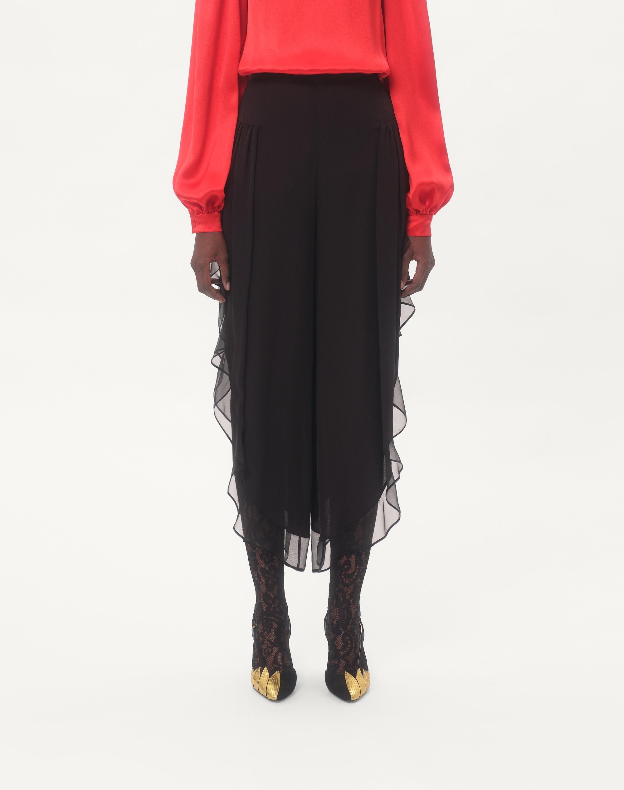 GEORGETTE BALLOON PANTS - 4