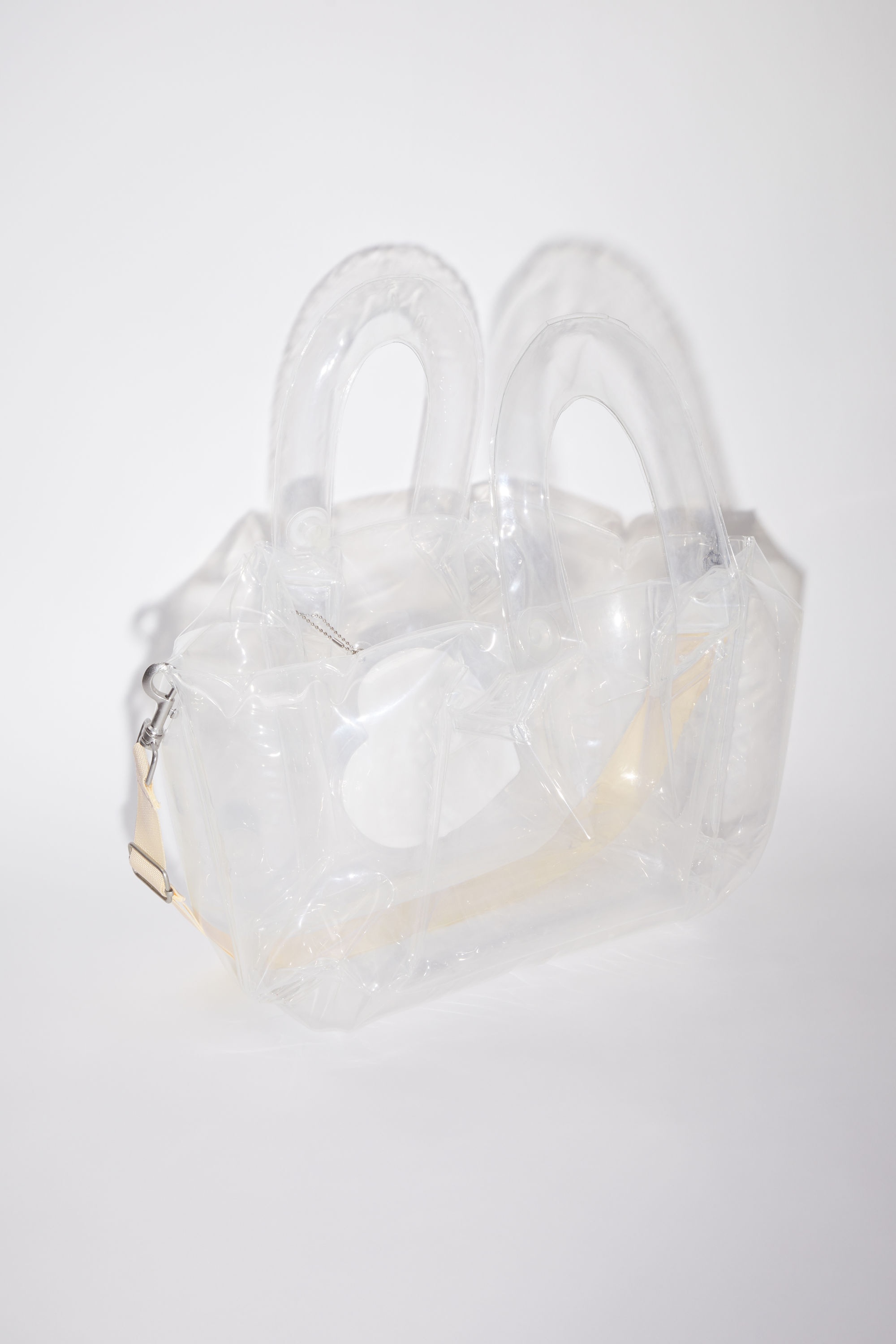 Inflatable shoulder bag - Transparent - 4