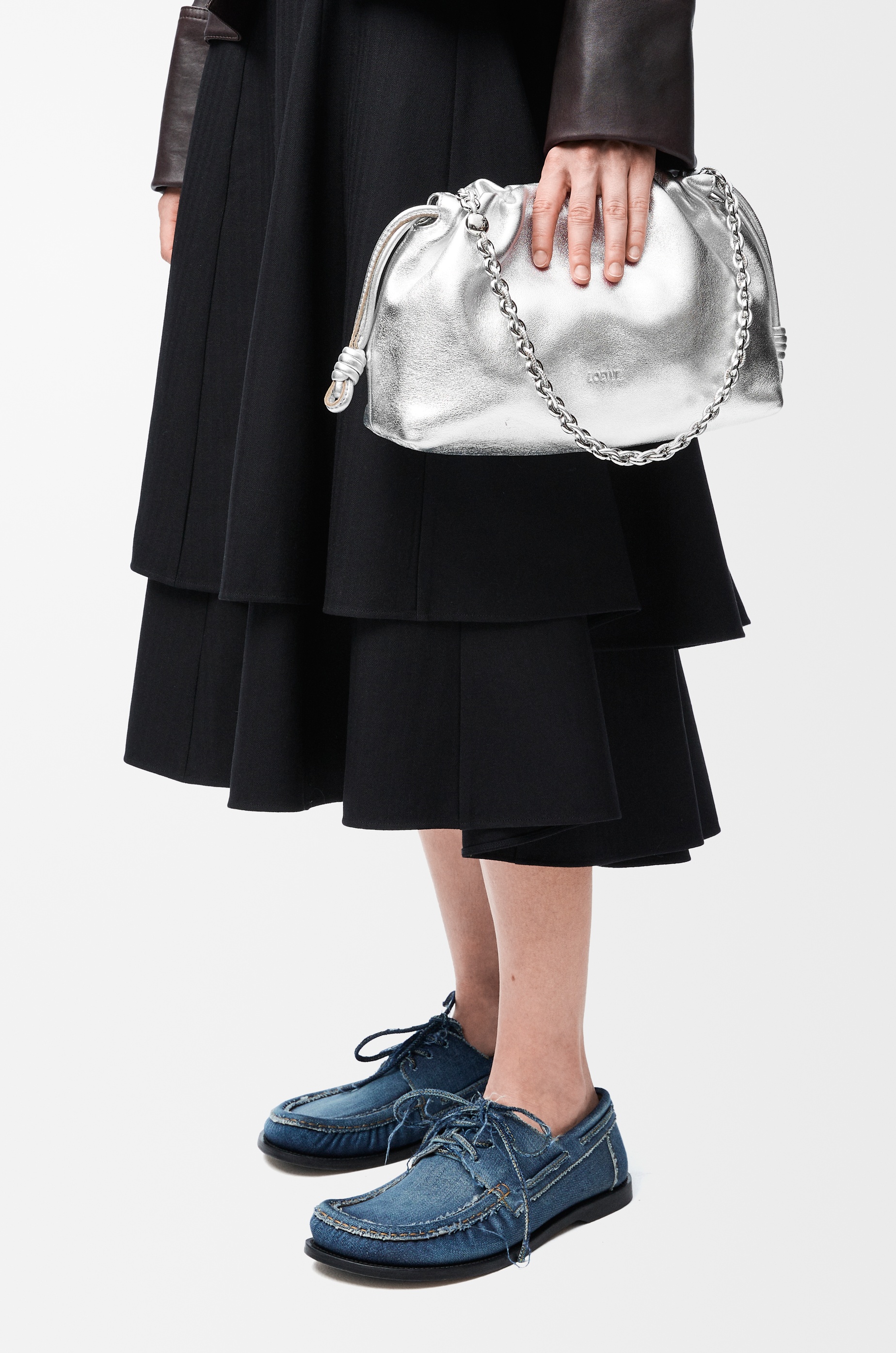 Medium Flamenco purse in laminated lambskin - 2