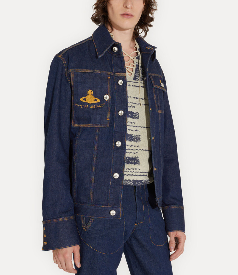 Vivienne Westwood WORKER JACKET - 2801000I-W0163--INDIGO | REVERSIBLE