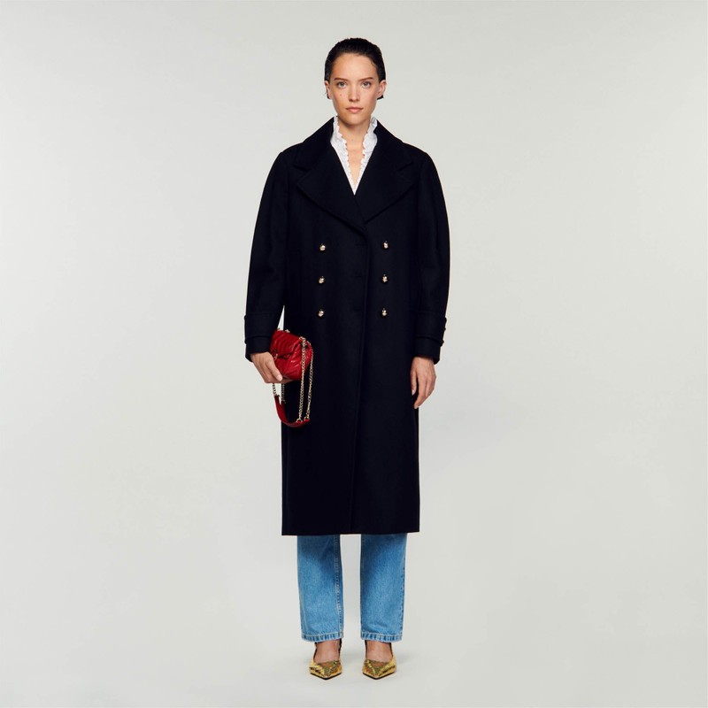 Sandro LAPEL COLLAR COAT outlook