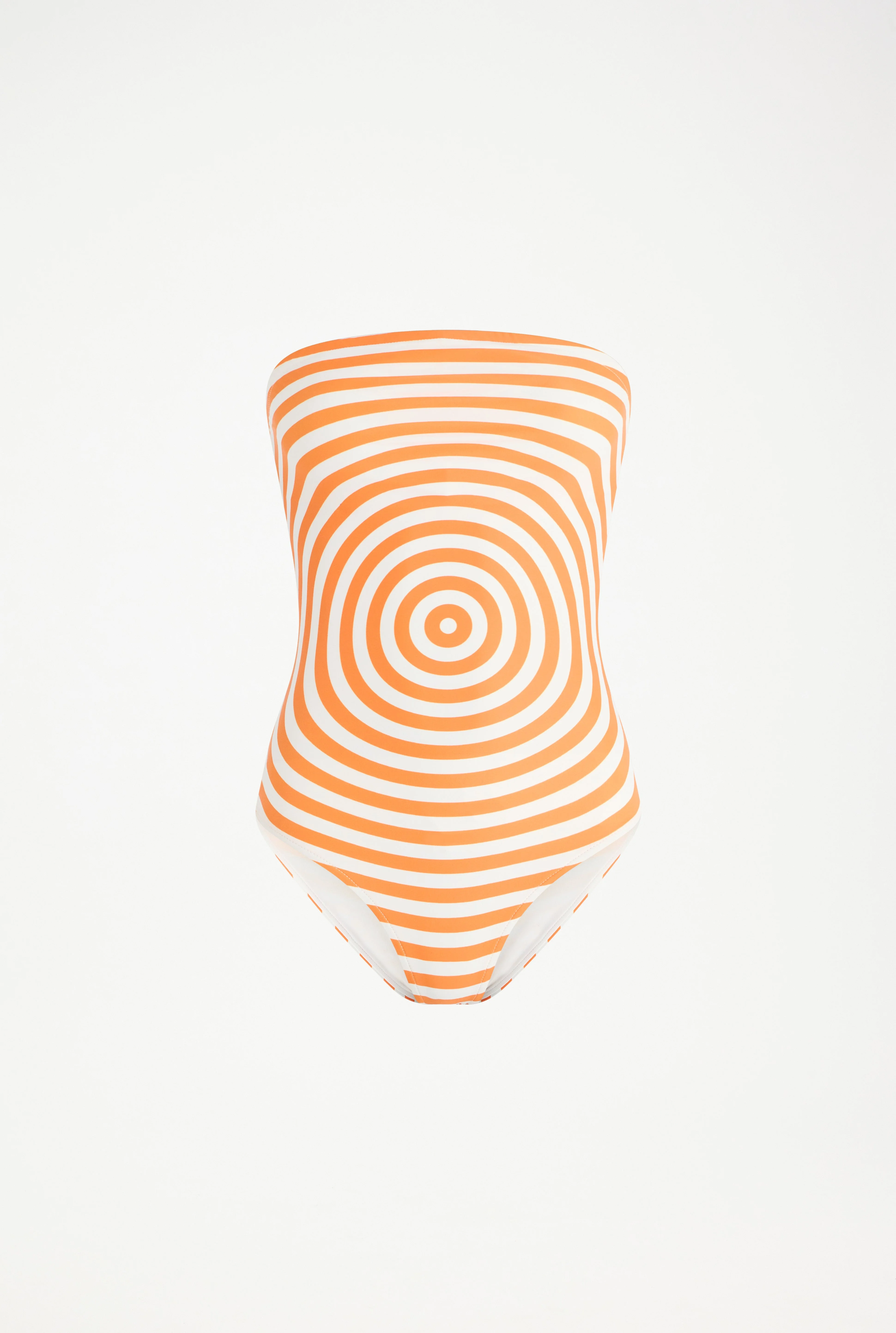 THE TARGET ORANGE STRAPLESS SWIMSUIT - 1